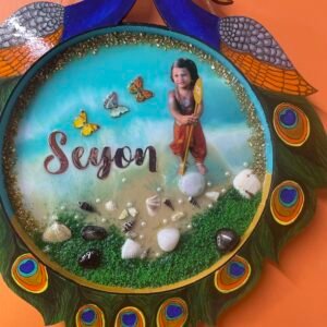 Customised Kid’s Name Board - Ocean Theme on Peacock Board